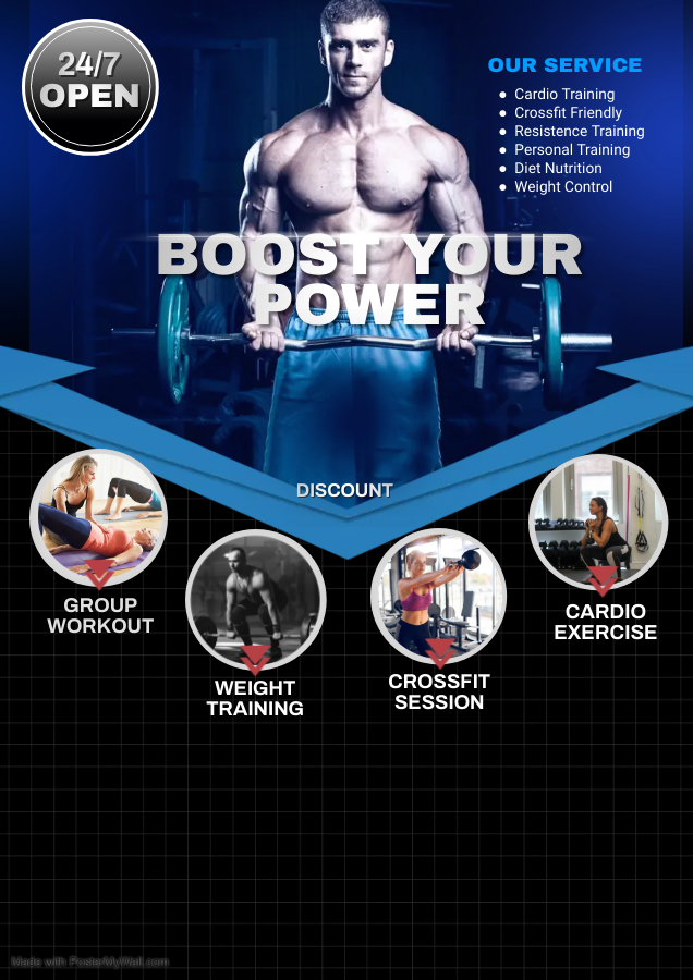 Fitness Flyer Template - Made with PosterMyWall