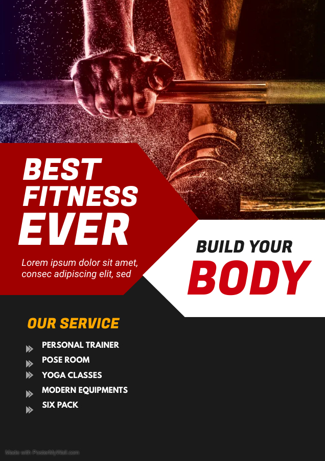 Gym flyer - Made with PosterMyWall